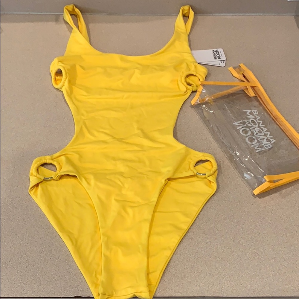 Banana Moon Cut-Out One Piece Swimsuit Size 36/S